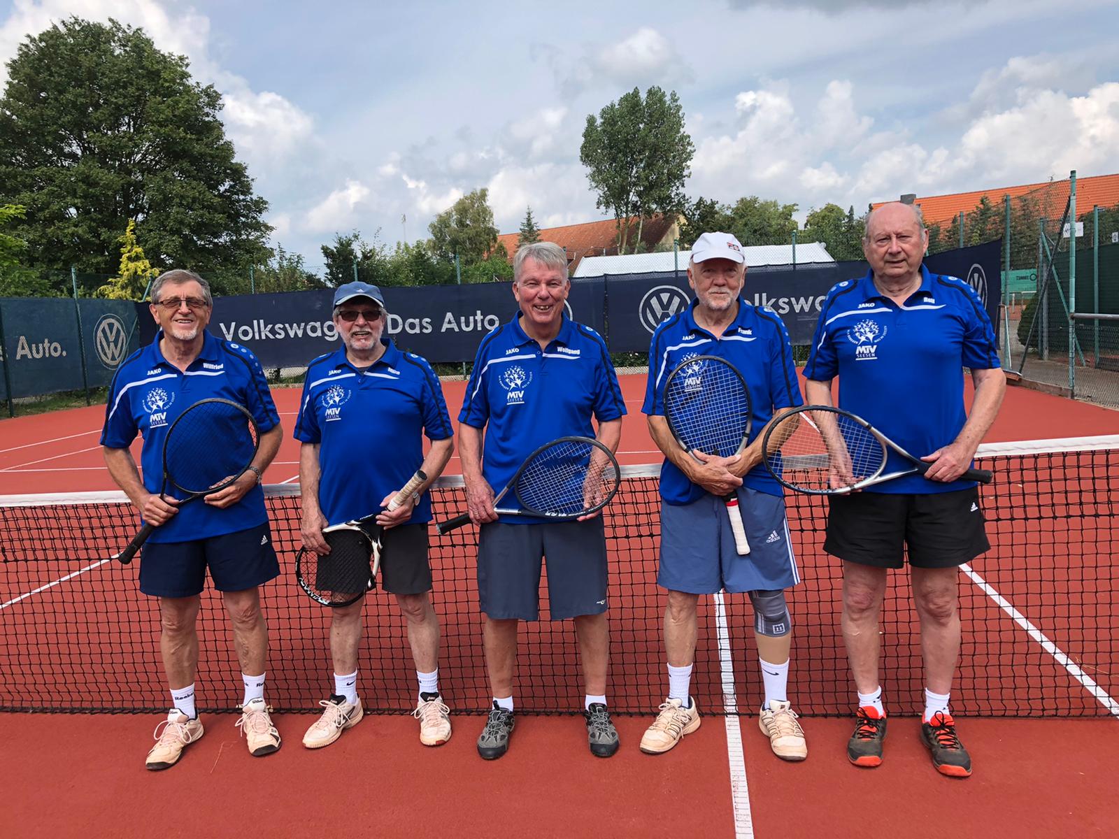 Tennis-Herren Ü 70 des MTV Seesen erreichten Punkteteilung - Glückliches 2:2 Unentschieden beim TSV Ehmen